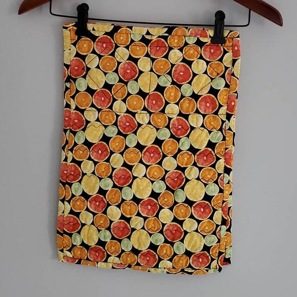 Colorful Citrus Pattern Quilted Placemat Set - Picture 1 of 7